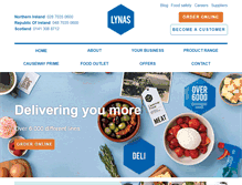 Tablet Screenshot of lynasfoodservice.com